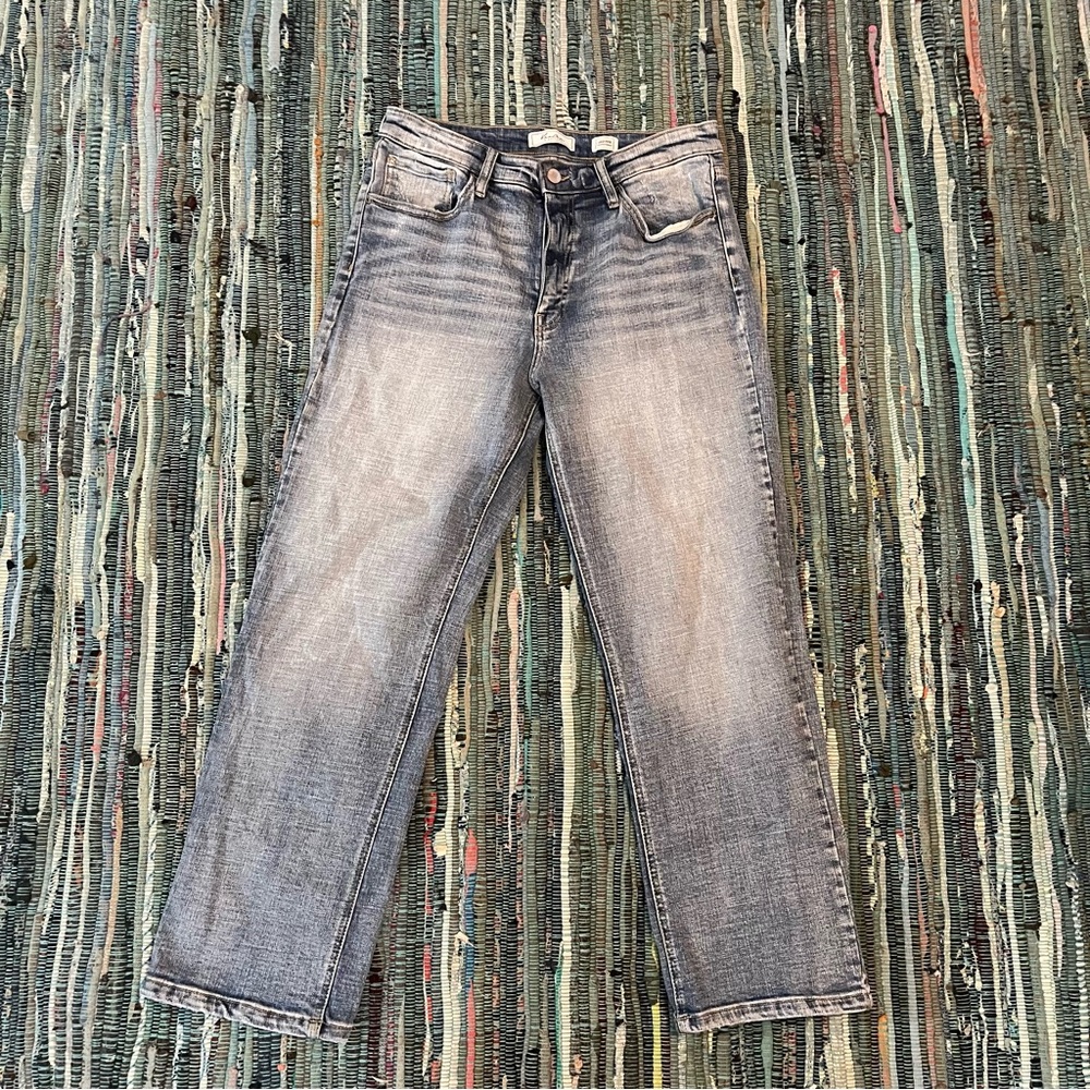 KanCan High Rise Straight Cropped Jeans - Size 28